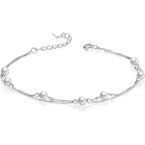 Pearl Bracelets for Women S925 Sterling Silver Pearl bracelet for Womens Bracelets