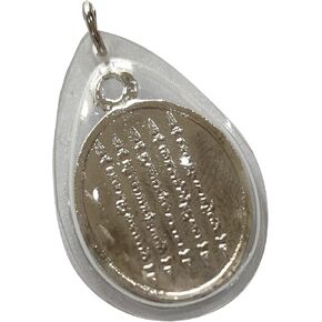 Phra LP Wat Buddha Pendant – Thai 5-Row Yantra Protection Amulet – Unisex Talisman for Power, Safety & Serenity