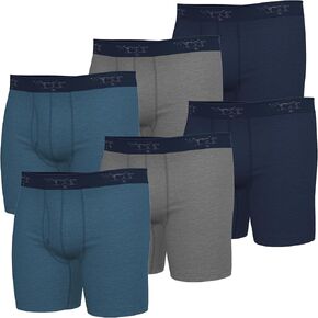 Wrangler Soft Comfort Stretch Cotton Men Underwear - Pack of 6 Mens Boxer Briefs