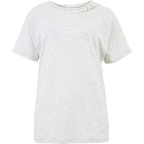 Marks and Spencer Women's Loungewear Cotton Rich 'Relax' Slogan Short Sleeve Pajama Top