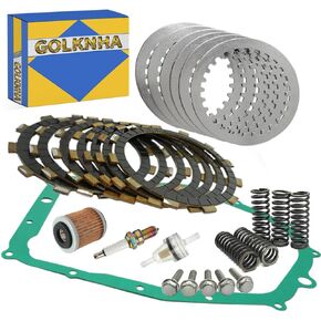 Clutch Kit Heavy Duty Springs Gasket & Oil Filter Compatible with Yamaha Warrior 350 1987-2004 Raptor 350 2004-2013 Big Bear 350 4x4 1987-1997 Big Bear 350 2x4 1996-1998 Kodiak 400 1993-1998
