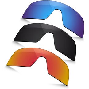 Polarized Replacement Lens for Oakley Sutro OO9406 Sunglass -Ocean Blue+Black+Fire Red