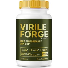 Virile Forge for Men - Original and Comprehensive Male Formula, Powerful Blend for Peak Performance, Lasting Endurance and Energy, Premium Support VirileForge Pills (60 Capsules)