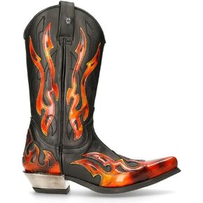 New Rock 7921 Men's Flame Western Cowboy Boots in Kuwait