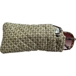 Double Eyeglass Case, Quilted Cotton Soft and Slim, by Buti-Eyes