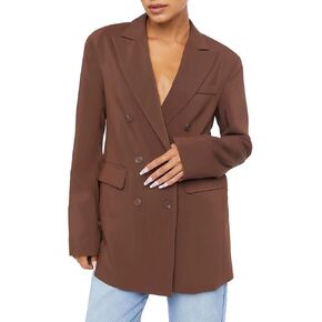 Forever 21 Women's Notched Double-Breasted Blazer