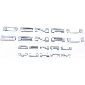 Yoaoo Set 4pack OEM Two Denali Plus Tailgate Denali Yukon Emblems Letter Badge 3D Compatible with Yukon Denali 2019-2025 84828685 Shiny Black