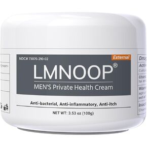 Men's Intimate Health Cream: 100% Natural Herbal Balanitis Treatment for Men – Anti-Inflammatory, Yeast & Jock Itch Relief, Sensitive Skin Safe 3.53oz