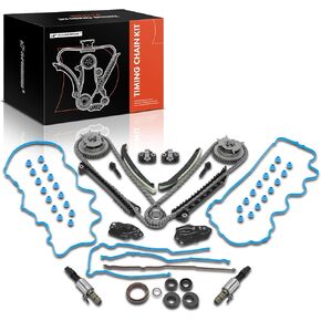 A-Premium Engine Timing Chain Kit with VVT Sprocket Compatible with Ford F-150 04-10, F-250/F-350 Super Duty 05-10, Expedition 05-14 & Lincoln Mark LT 06-08, Navigator 05-14 - SOHC V8 5.4L