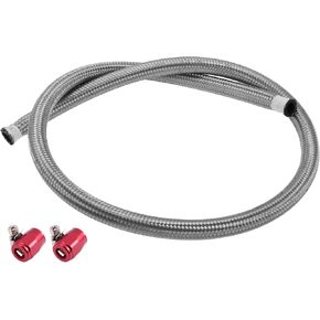 AN-10 Fuel Line Kit 4ft Vacuum Hose Automotive Fuel Hose with Clamps 1 Set in Saudi Arabia