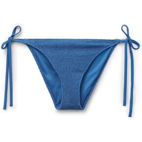 Woman's String Swimsuit Bottoms Crinkle Waves