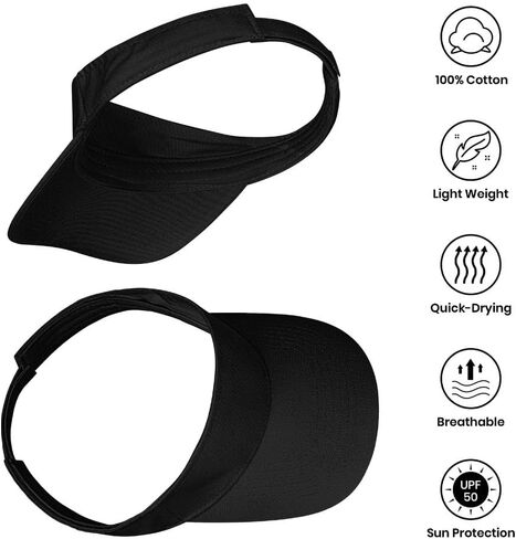 Custom Visor Embroidered Your Own Text Customized Visor Caps Adjustable for Men Women Sun Hats in Saudi Arabia