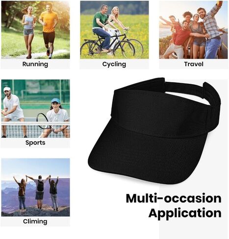 Custom Visor Embroidered Your Own Text Customized Visor Caps Adjustable for Men Women Sun Hats in Saudi Arabia