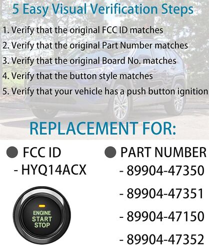 Smart Key for Toyota Prius, Alliskeys Proximity Smart Key Fob Replacement Compatible with Toyota Prius 2010-2015 HYQ14ACX 271451-5290 89904-47350 in Saudi Arabia