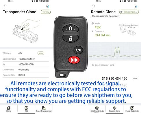 Smart Key for Toyota Prius, Alliskeys Proximity Smart Key Fob Replacement Compatible with Toyota Prius 2010-2015 HYQ14ACX 271451-5290 89904-47350 in Saudi Arabia