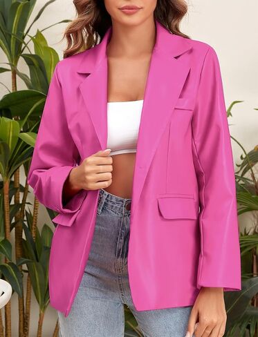 CYCLAMEN 2024 Fall Womens Faux Leather Jacket Blazer Motorcycle Coats Winter Outfits Clothes in Saudi Arabia
