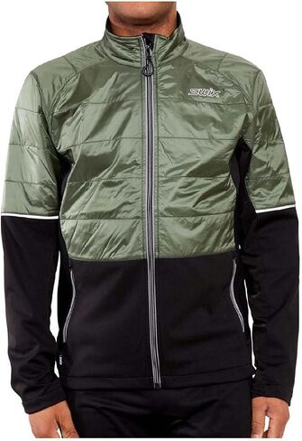 Swix Men's Navado Hybrid Soft Alpine Windproof Winter Sport Active Warm Insulated Jacket in Saudi Arabia