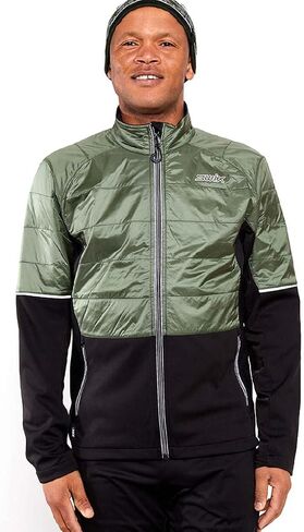 Swix Men's Navado Hybrid Soft Alpine Windproof Winter Sport Active Warm Insulated Jacket in Saudi Arabia