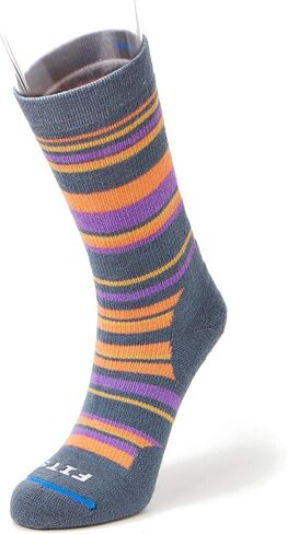 FITS Medium Hiker – Crew: Hiking Socks for Camping, Trails, Trekking, Fishing, Hunting, and Outdoors, Charcoal - L in Saudi Arabia
