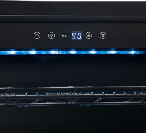 NewAir 24" Wine and Beverage Refrigerator Cooler, 20 Bottle and 70 Can Capacity, Built-in or Freestanding Dual Zone Fridge in Stainless Steel with Splitshelf ™ AWB-400DB in Saudi Arabia