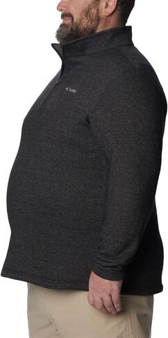 Columbia Men's Great Hart Mountain III Half Zip, Cordovan Heather, X-Large in Kuwait