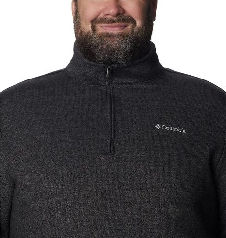 Columbia Men's Great Hart Mountain III Half Zip, Cordovan Heather, X-Large in Kuwait
