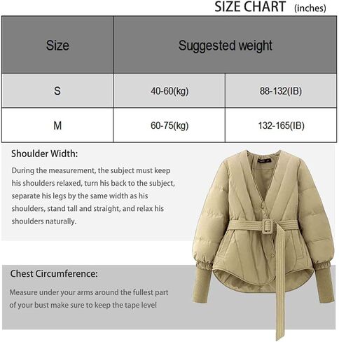 Women's Winter Long Sleeve Waist Cinched Jacket V-Neck Baggy Short Coats with Pockets in Saudi Arabia