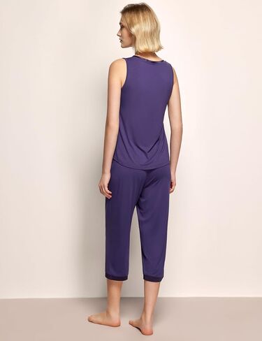 مجموعات بيجاما من الخيزران Viscose Women's Pajama مع مجموعات صالة كابري سراويل من قطعتين in Saudi Arabia