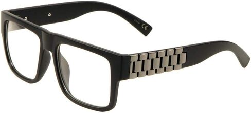 Metal Links Watch Band Square Hip Hop Sunglasses in Saudi Arabia