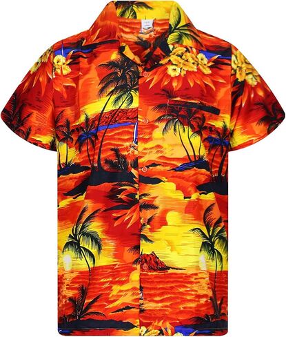 Funky Hawaiian Shirt, Shortsleeve, Parrot, Darkblue, XXL in Saudi Arabia