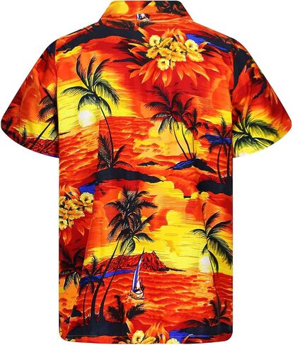 Funky Hawaiian Shirt, Shortsleeve, Parrot, Darkblue, XXL in Saudi Arabia