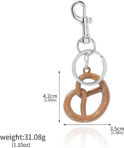 FunBoat Cute Cookie Bag Charm Keychain for Women, Elegant Fashion Handbag Charm Accessory - Key Chain Jewelry Gifts in Saudi Arabia