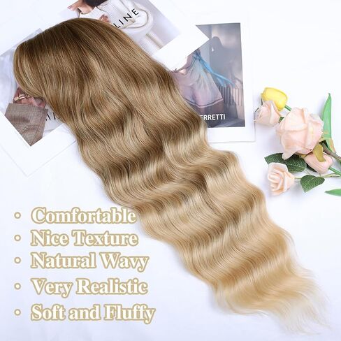 ENTRANCED STYLES Blonde Wig with Bangs Platinum Blonde Wigs for Women Synthetic Fiber Wig Womens Wavy Wigs Long Curly Wig for Daily Cosplay Party (26 inch Blonde) in Saudi Arabia