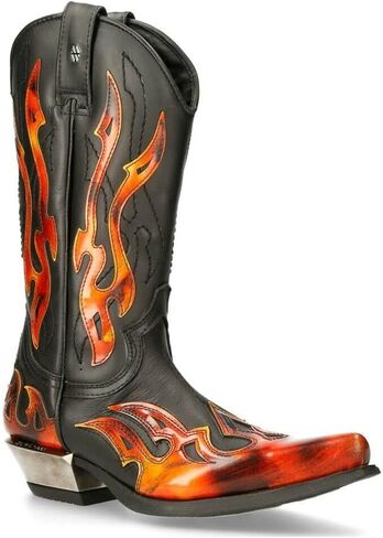 New Rock 7921 Men's Flame Western Cowboy Boots in Saudi Arabia