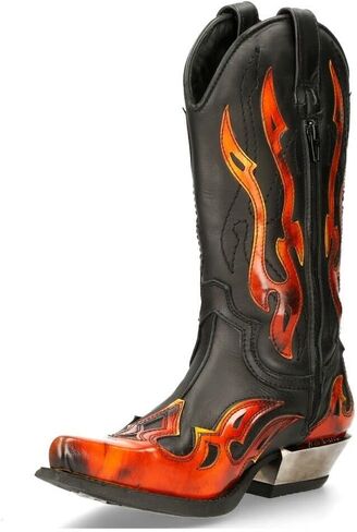 New Rock 7921 Men's Flame Western Cowboy Boots in Saudi Arabia
