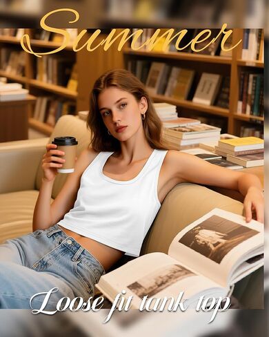 Huukeay 3 Pack Tops Cotton Crops Tops Scoop Drick Neck Strafl Fit Fit Tank Tops Croped Screat Sanks Summer Stirts Basic in Kuwait