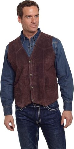 Cripple Creek Men's Suede Leather Vest in Saudi Arabia