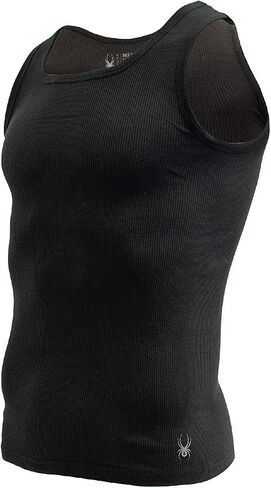 Spyder Mens Pro Cotton Pro Stretch Tank Tops A Shirts (White, Small) in Kuwait
