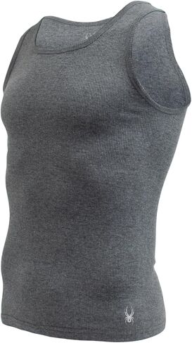 Spyder Mens Pro Cotton Pro Stretch Tank Tops A Shirts (White, Small) in Kuwait