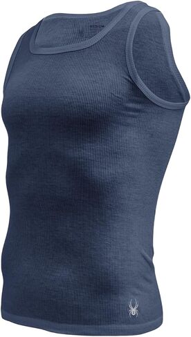 Spyder Mens Pro Cotton Pro Stretch Tank Tops A Shirts (White, Small) in Kuwait