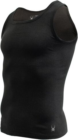 Spyder Mens Pro Cotton Pro Stretch Tank Tops A Shirts (White, Small) in Kuwait