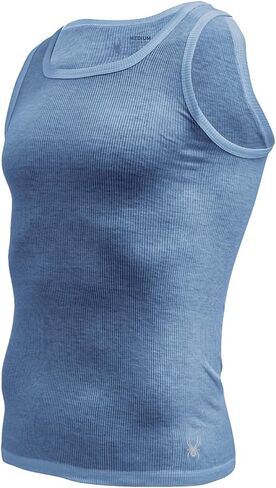 Spyder Mens Pro Cotton Pro Stretch Tank Tops A Shirts (White, Small) in Kuwait