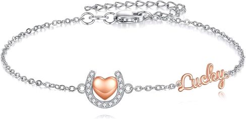 TIGER RIDER Heart Charm/Butterfly/Ballerina Dancer/Pineapple/Four Leaf Clover/Horseshoe/Pet Paw/Dragonfly Bar 925 Sterling Silver Bracelet Gift for Women in Saudi Arabia