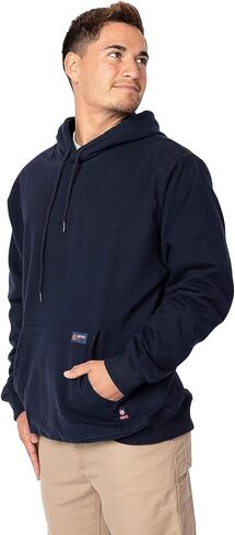 LAPCO SWHFR14NY- 5XL Flame Resistant Hooded SweatShirt, Navy, 5X-Large in Saudi Arabia