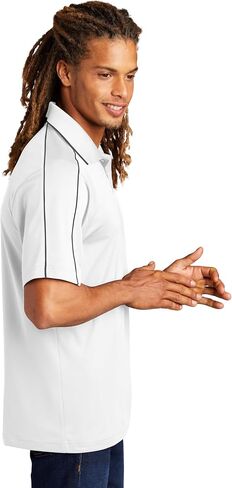 Sport-Tek Micropique Sport-Wick Piped Polo L Black/ True Red in Kuwait