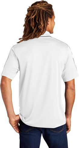 Sport-Tek Micropique Sport-Wick Piped Polo L Black/ True Red in Kuwait