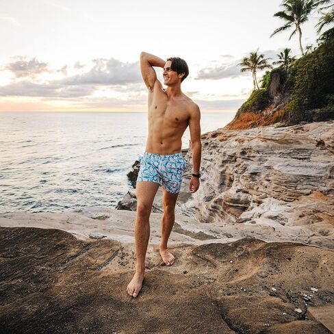 جذوع السباحة للرجال في Bermies مع بطانة شبكية ناعمة-5.5 بوصة ، إدراج سريع الجفاف ، و 4 اتجاهات ، و UPF 50+ ، نسيج صديقة للبيئة in Kuwait