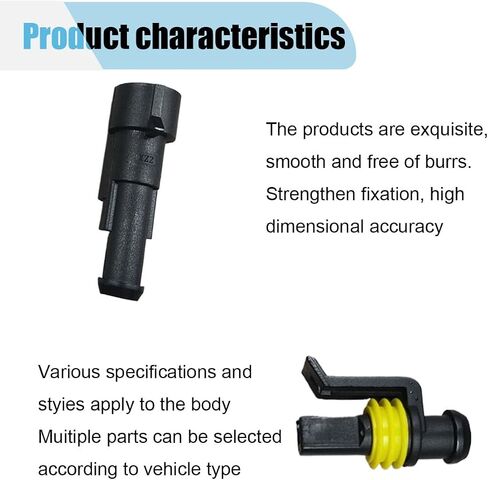 20 Kits 2 Pin Electrical Wire Connectors, Waterproof Male Female Terminal 2 Way Wire Connector Plug Kit, Automotive Electrical Connectors for Motorcycle Car Truck Boat Marine (2 pin) in Saudi Arabia