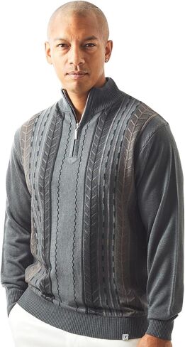 STACY ADAMS Men's Sweater, Vertical Dotted Line in Saudi Arabia