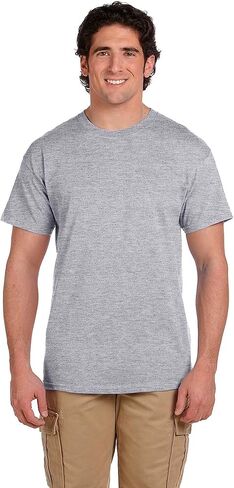 Fruit of the Loom Men's Crew Neck T-Shirt (Pack of 4), Assorted Blues and Grays, X-Large in Saudi Arabia